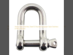 Acero inoxidable de trabajo pesado D grilleta de estilo europeo D grilleta de anillo de acero inoxidable